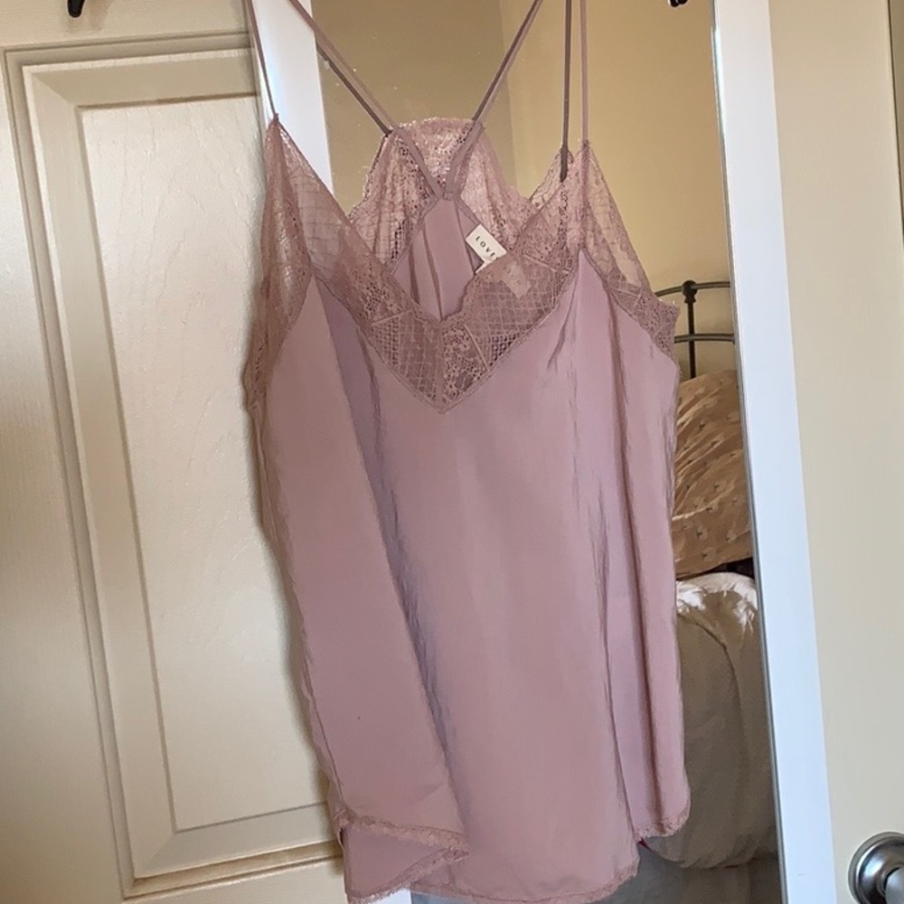 Lovestitch lace racer back cami